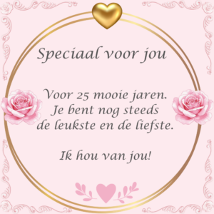 Alternative view of Kaartje ´Speciaal voor jou´