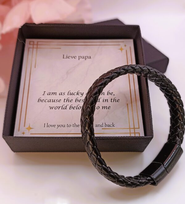 Stoere leatherlook armband - Image 4