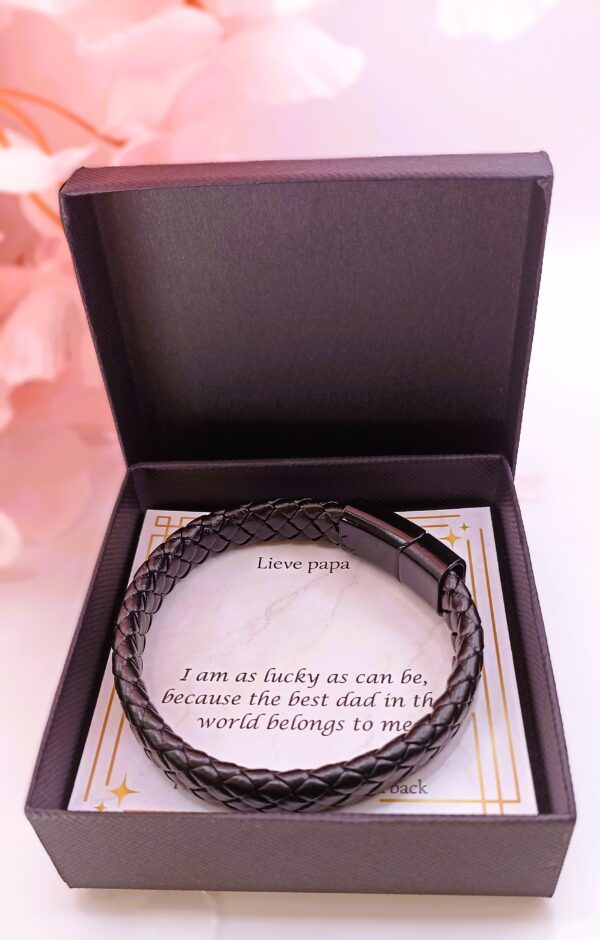 Stoere leatherlook armband - Image 3